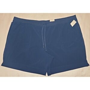 St. Johns Bay Navy Bermuda Athletic‎ Shorts Mid Rise Size 5x NWT